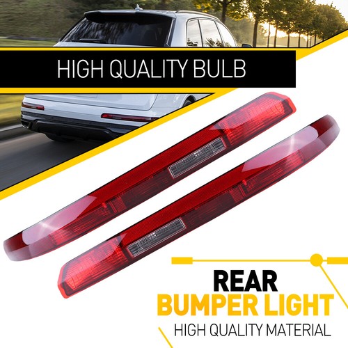2* Left Right Side Bumper Reflector Light Set For Audi Q7 2016-2020 Rear w/Blubs - Picture 24 of 24