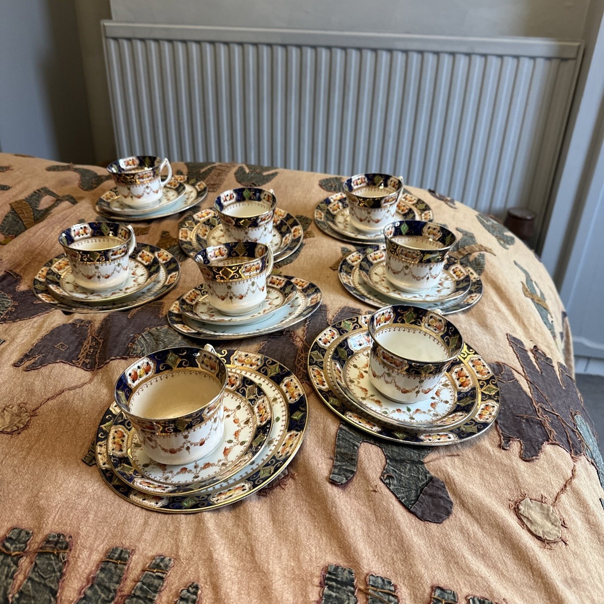 vintage Imari Melba bone china Eight Piece tea Set