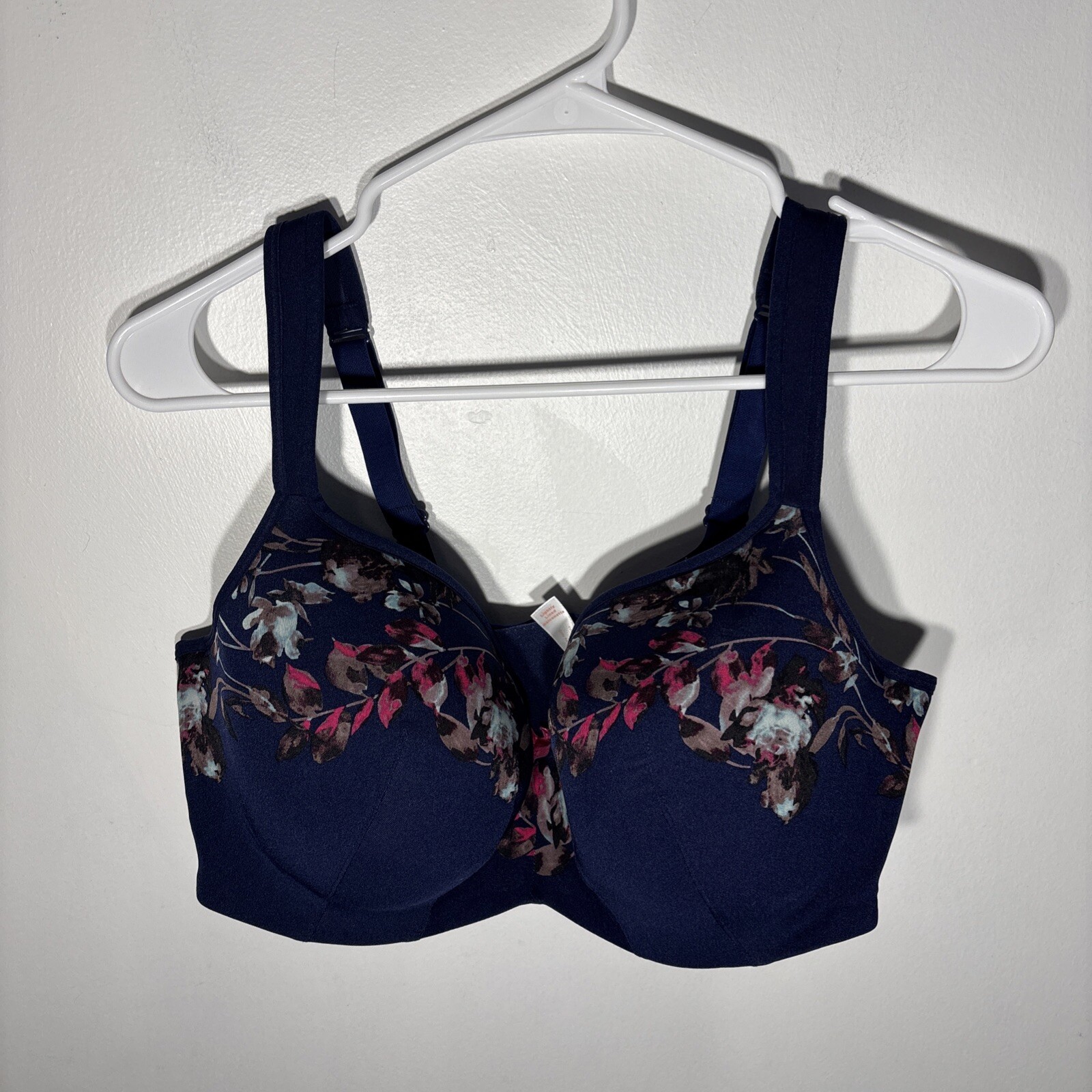 Cacique Balconette  40DDD Blue Lightly Lined Back Smoother Lane Bryant Wired