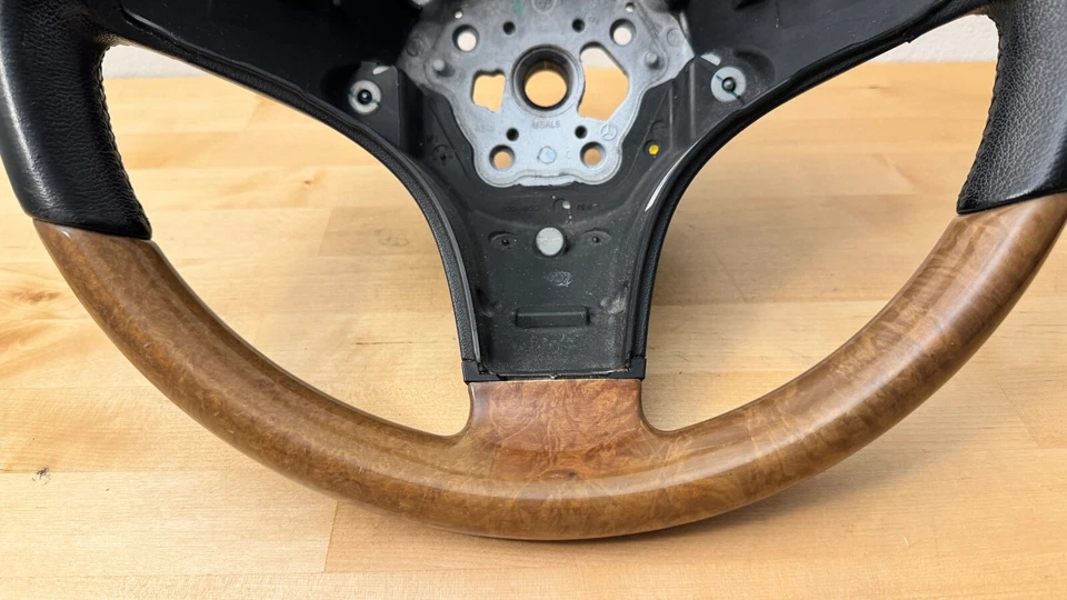 09-12 Mercedes R171 R230 SLK300 SL550 SLK350 3-спицевый руль дерево OEM - Изображение 3 из 4