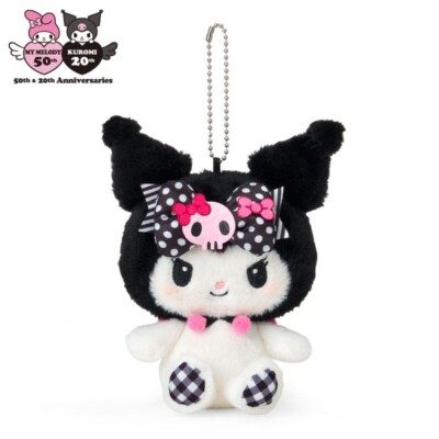 My Melody 50th & Kuromi 20th Anniversary Plush Mascot Keychain Set