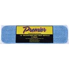 Premier 18" Microfiber Wet Mop Refill, Blue, 3 Count