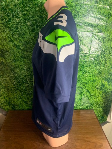 2012-21 Seattle Seahawks #3 Russell Wilson Replica Jersey Blue Nike Size Large - Picture 2 of 6