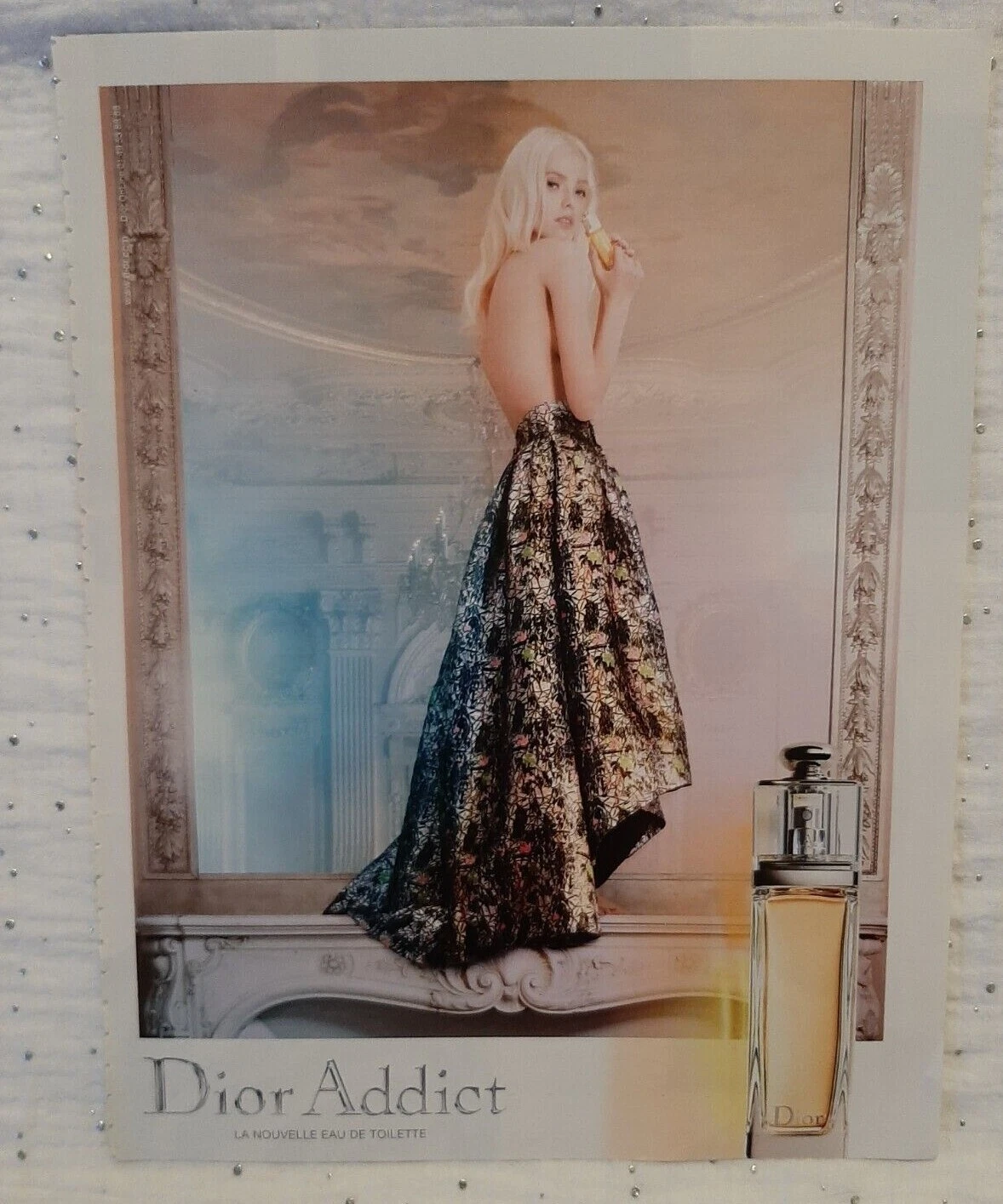 Publicité papier Parfum. Perfume Ad C. Dior Addict de 2014