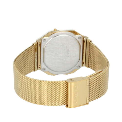 Casio Women's Super Slim Gold Tone Resin/Stainless Steel Mesh Watch A700WMG-9A - Picture 2 of 4