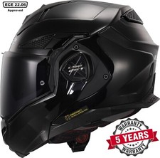 LS2 FF901  ADVANT X  MODULAR FLIP FRONT FULL FACE MOTORCYCLE HELMET GLOSS BLACK