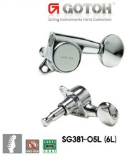 Gotoh SG381-05L 6inLine machine heads 6L w/screws Chrome