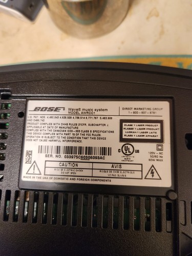 Bose Wave Music System lettore CD radio AM/FM con telecomando e antenna AWRCC1 - Foto 9 di 9