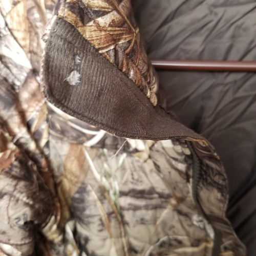 Under Armour Camo Camouflage Hunting Primaloft Jacket Realtree Extra Size Small - Picture 9 of 12