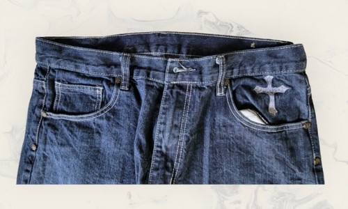 Blac Label Men JeansSize 38,Embroidered Pockets,32 Inseam.EUC - Picture 3 of 6