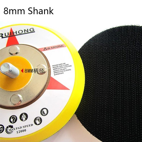 4 Inch Hook & Loop 100mm Sanding Discs Backing Pad For Drill Grinder 8mm Shank - Picture 3 of 5