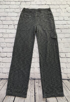 Kuhl Mova Cargo Pants Womens 6 Straight Leg Heather Gray Drawstring Stretch