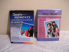 SPECIAL MOMENTS GLOSSY PHOTO PAPER 2 PACKAGES INK JET PRINTER 4X6