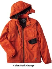 Camping Hunting jacket, Long sleeve, Mesh face cover, ORANGE, WORKMAN Japan