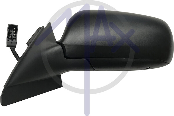 Espejo Retrovisor Ele Audi A4 De 1994 A 2001 Izquierdo Negro Grande