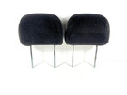 2000-2002 Silverado Sierra Pair Front Headrest Cloth Set Dark Gray OEM