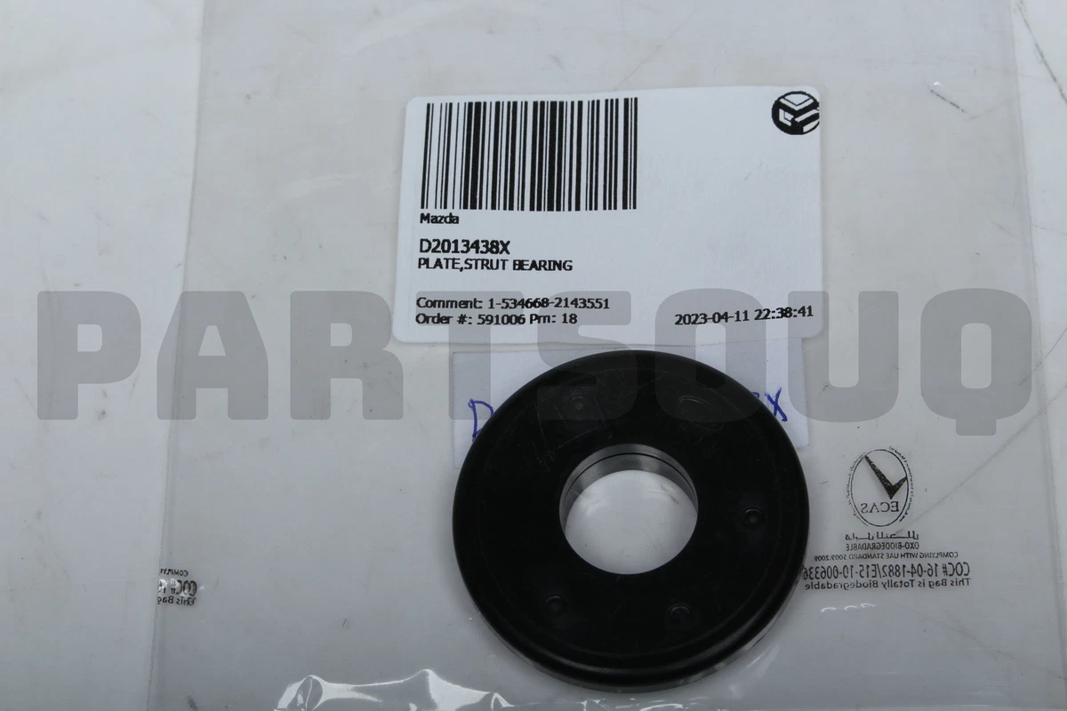 D2013438X Genuine Mazda PLATE,STRUT BEARING D201-34-38X | eBay