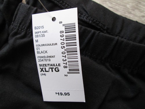 ❤ Huge LOT of PLACE girls black leggings XL 14 cotton capri NEW USED - Picture 6 of 21