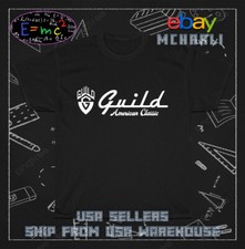 Guild an American Classic Guitar Logo Men's T-Shirt American Kecris Tees