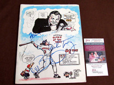 BILL GALLO DENT LARUSSA TORREZ MICHAEL SIGNED AUTO MLB WRITERS MAGAZINE JSA