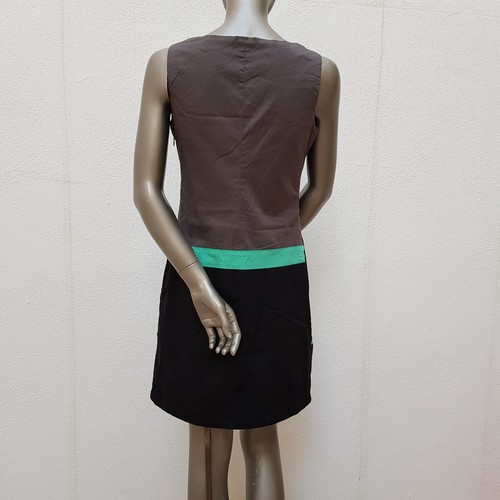 Hübsches Kleid von Skunkfunk (SKFK), S (2), schwarz dunkelgrau beige türkisgrün - Bild 6 von 23