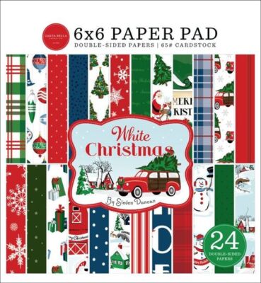 ''WHITE CHRISTMAS'' 6X6 PAPER PAD BY CARTA BELLA  RETRO SCRAPJACK'S PLACE