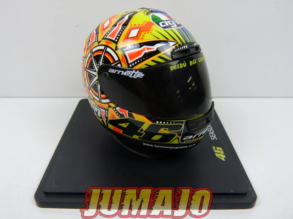 CMR39 CASQUES MOTO HELMET GP 1/5 VALENTINO ROSSI : 2002 Season - Photo 4/4