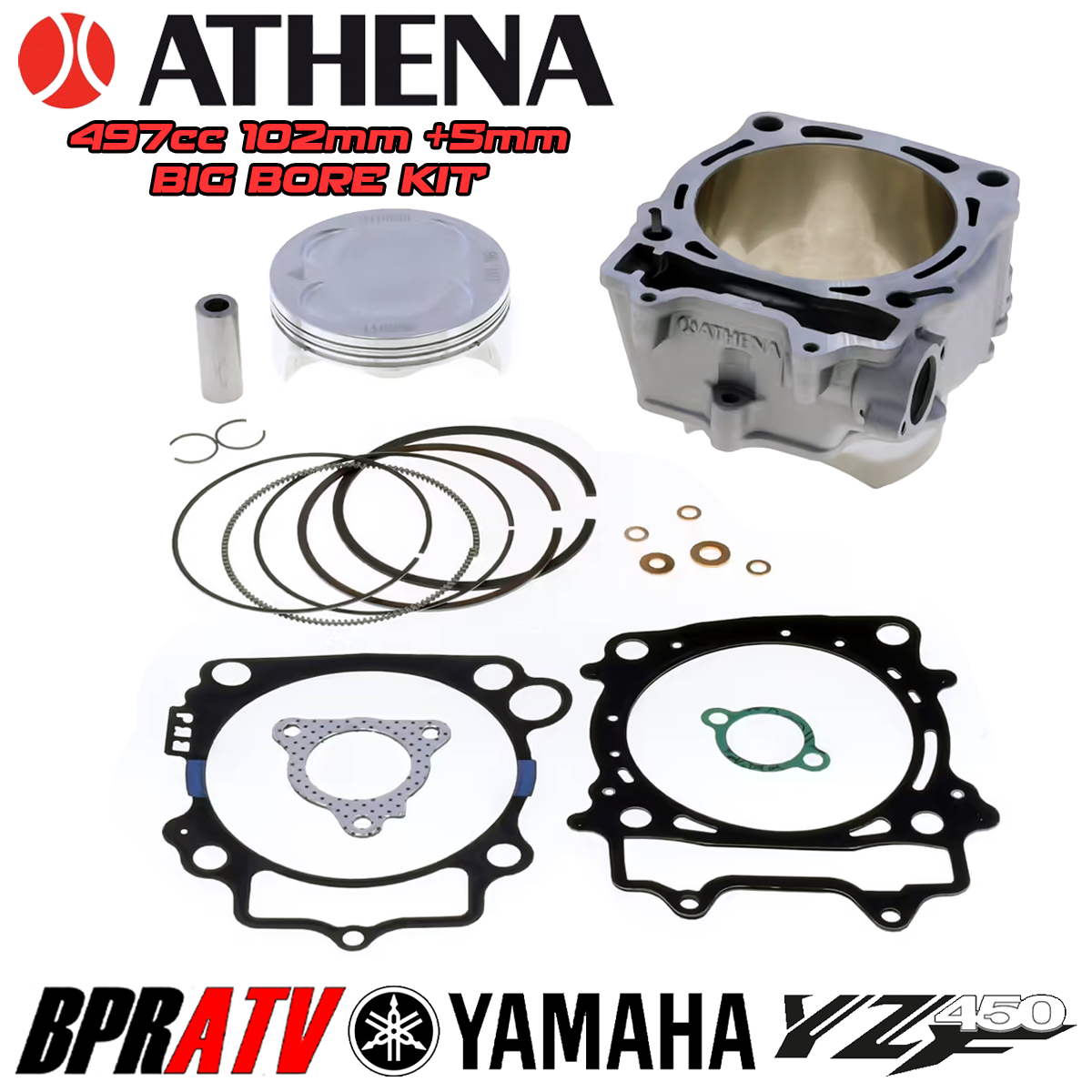 19 20 Yamaha YZ450FX YZ 450FX 102mm 496cc Big Bore Athena Big Bore