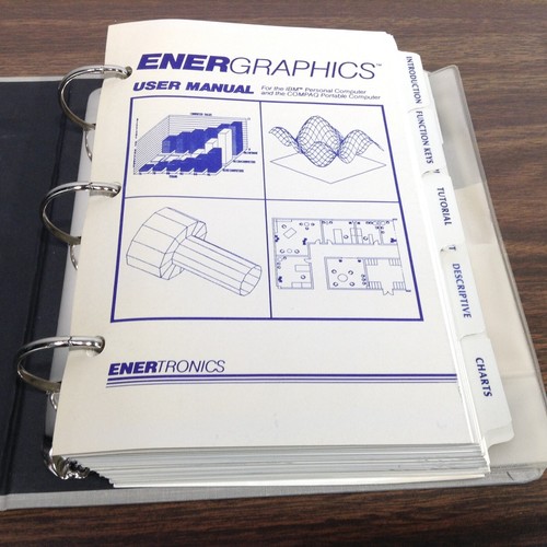 ENERGRAPHICS by ENERTRONICS Version 1.3 (1983) für IBM PC - Handbücher Disketten - Bild 6 von 10