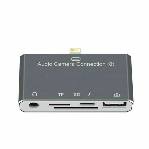 8Pin USB 5-in-1 OTG TF SD Card Reader Multi-function Kit For iPhone iPad Camera - 第 6/7 張圖片