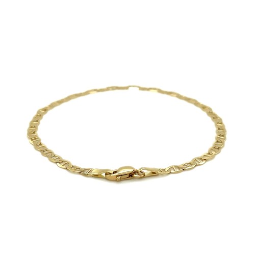 3.2mm 10k Yellow Gold Mariner Link Bracelet - Picture 2 of 2