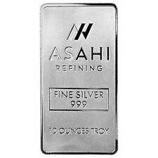 10 oz Asahi Silver Bar .999 Fine 35.39 per troy oz