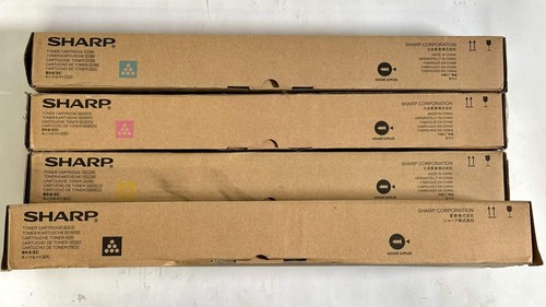 4 Genuine Sharp MX-4110N,MX-4140N,MX-5141N MX-51NT CMYK Toners CA,MA,YA,BA - Picture 2 of 6