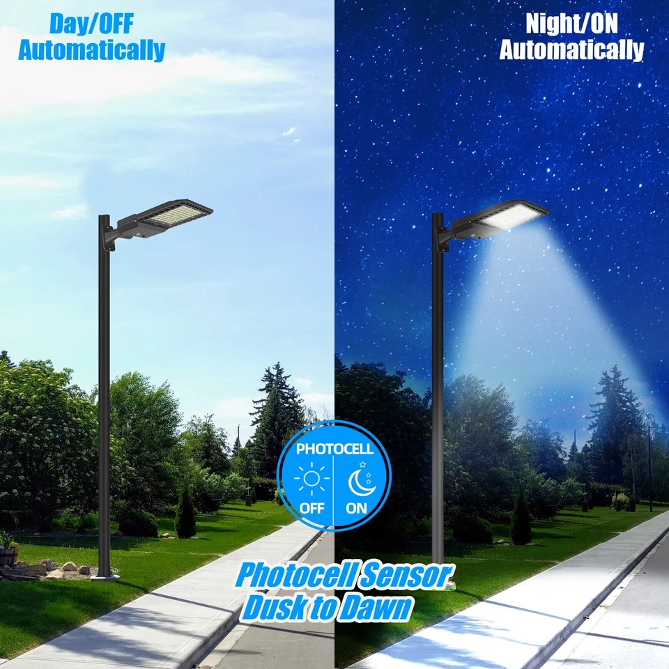 300W LED Shoebox Light Arm Mount 39000 LM With Dusk-To-Dawn IP65 Waterproof - Image 3 of 4