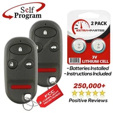 2 For 1998 1999 2000 2001 2002 Honda Accord Keyless Entry Remote Key Fob