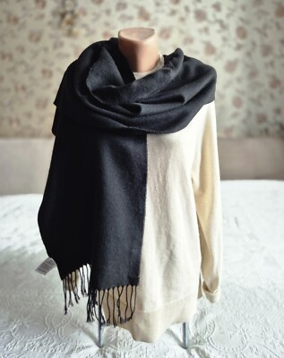 Dsquared2 SKI Men's Black Cotton Scarf