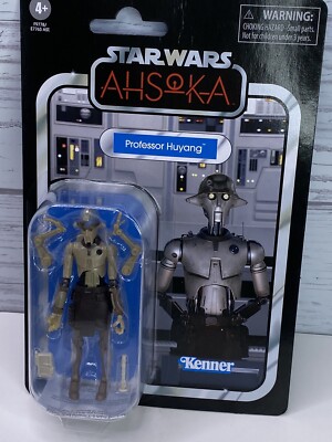 Star Wars: ASSOKA VINTAGE Collection of Professor Huyang 3:75'' Action Figure HTF