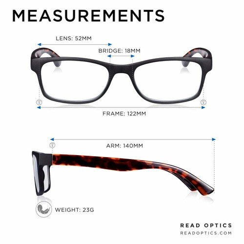 2 Pack Reading Glasses for Men and Women 2 Colours , 2 x Ready to Wear Glasses - Picture 47 of 49