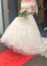 Hochzeitskleid Demetrios, ivory, Größe 36