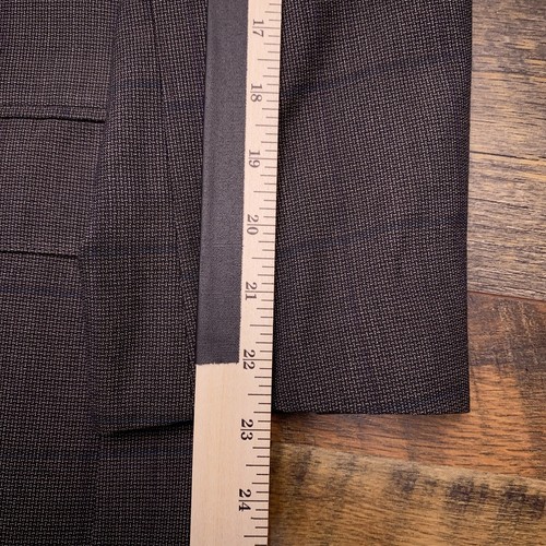 Vintage Polo University Club Ralph Lauren Blazer Mens 44S Gray Plaid Wool - Picture 13 of 15