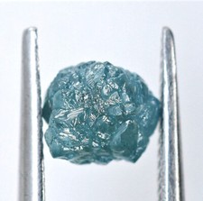 BLUE DIAMOND ROUGH FACET CANADIAN GEM GENUINE NATURAL UNCUT  1 CT I3 RAW NICE