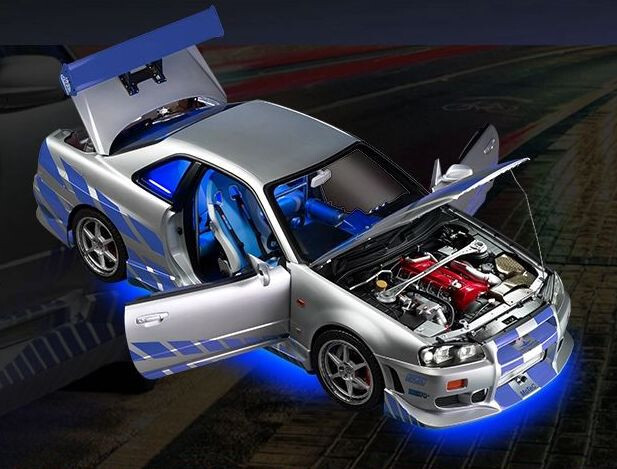 BOOK+MODEL] Weekly Wild Speed Nissan Skyline GT-R R34 #1