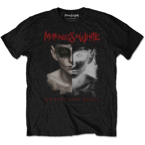 Motionless In White Split Screen T-Shirt Schwarz Neu