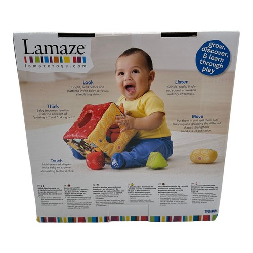 Lamaze Plush Soft Shape Sorter 4 Colorful Shapes Developmental Baby Learning Toy - Picture 2 of 2
