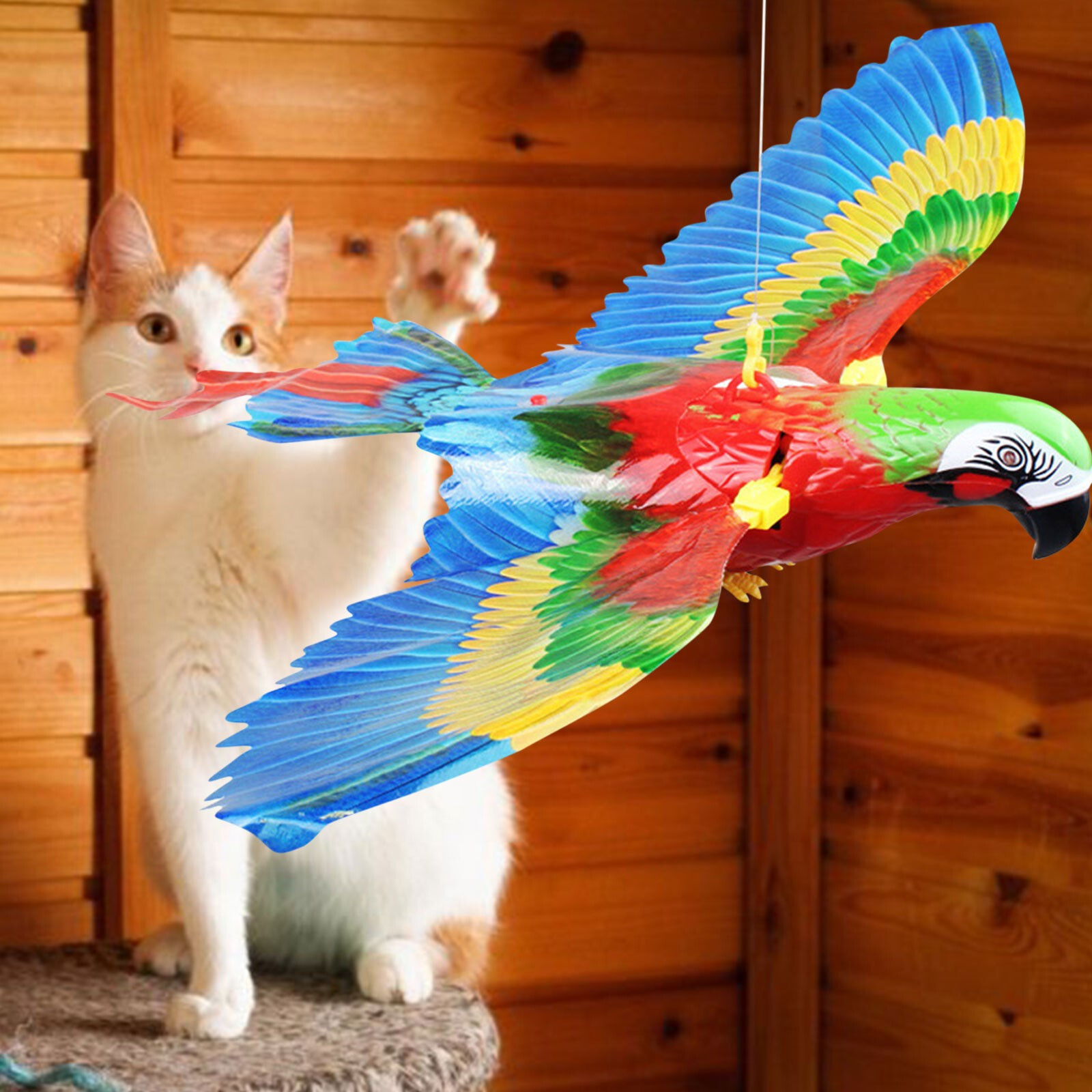 Simulation Bird Interactive Cat Toy Electric Hanging Eagle Flying Bird