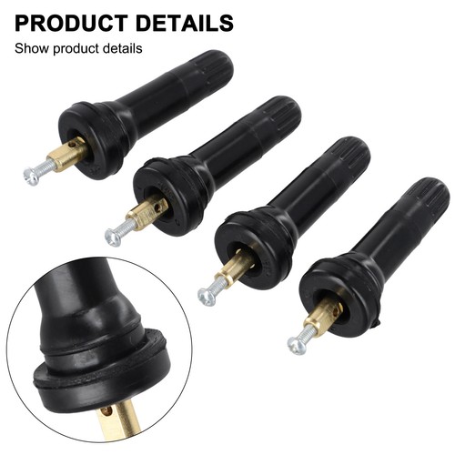 Long Lasting Rubber Valve Stem for GMC For Cadillac For Chevy TPMS (4PCS) - Picture 6 of 24