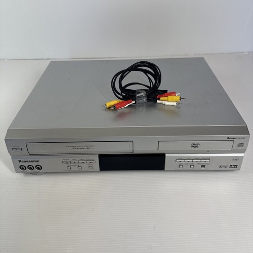 Panasonic PV-D4733s DVD Player VHS Videorecorder Kombi getestet & funktionsfähig mit Kabel ohne Fernbedienung