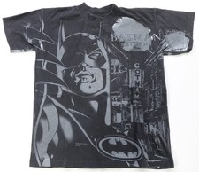 Rare VTG SSI Batman Returns 1991 All Over Print T Shirt 90s AOP DC Comics 16/18