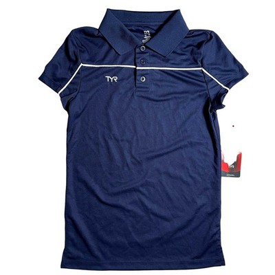 TYR Women's Alliance Tech Polo Shirt - Navy Textured - TFPOC6A - Size XXS - $40
