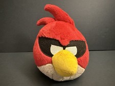 Space Super Red Angry Birds Bird 7" Plush No Sound 2012 Excellent Condition